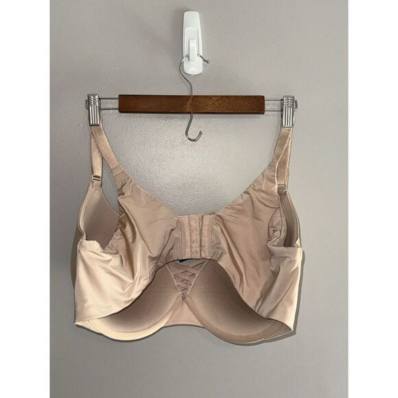 Torrid Curve Underwire Bra 44DDD Nude Beige Plunge Push-Up Convertible Strap - Picture 9 of 16